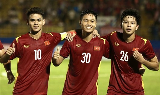 U19 Việt Nam đã chắc suất đá chung kết giải U19 quốc tế 2022. Ảnh: Thanh Vũ