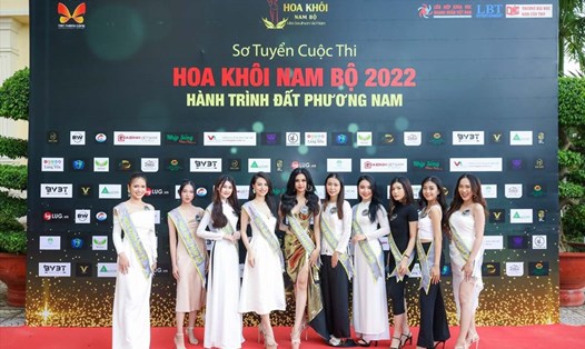 Các thí sinh "Hoa khôi Nam Bộ 2022" được đánh giá cao. Ảnh: NSX