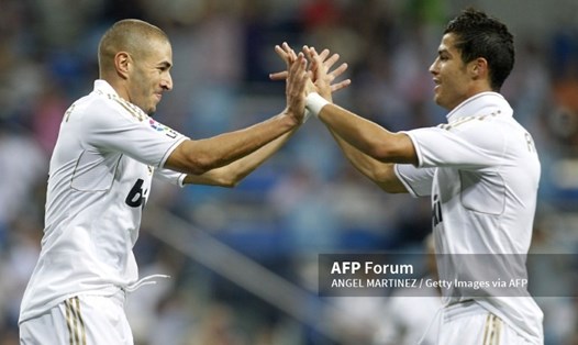 Benzema và Ronaldo đã chơi 342 trận cùng nhau trong 9 năm.  Ảnh: AFP