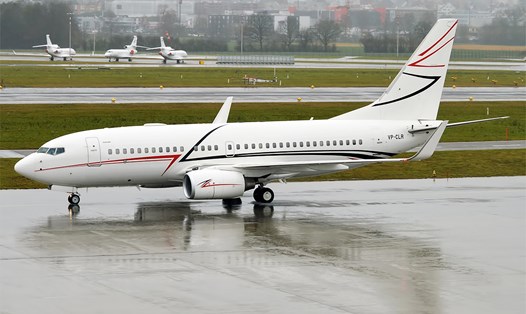 Mỹ sẽ tịch thu chiếc Boeing 737-7EM của công ty dầu khí Nga Lukoil. Ảnh: AFP