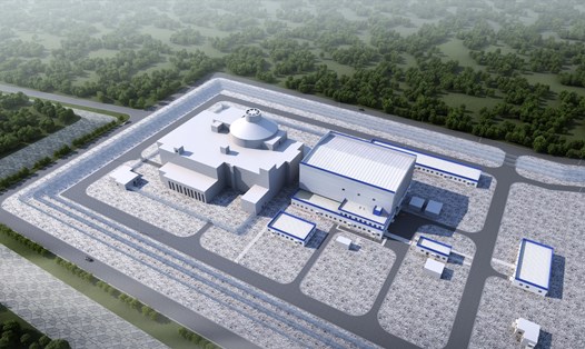 Bản phác thảo thiết kế của lò phản ứng hạt nhân Linglong-1 khi hoàn thành. Ảnh: Công ty điện hạt nhân Hải Nam