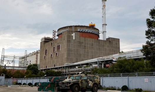 Nhà máy hạt nhân Zaporizhzhia lớn nhất Ukraina, ngày 1.9.2022. Ảnh: Reuters