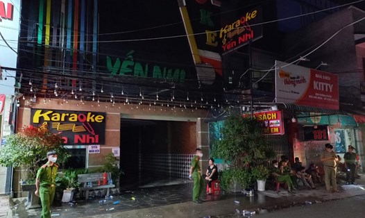 Hiện trường vụ cháy karaoke Yến Nhi, xã Hố Nai 3, Trảng Bom. Ảnh: Hà Anh Chiến
