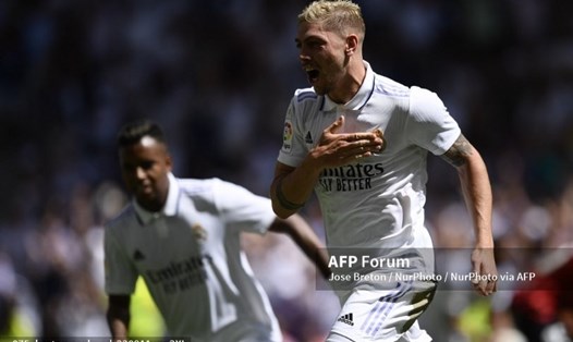 Federico Valverde đang trở thành cầu thủ quan trọng với Real Madrid.  Ảnh: AFP