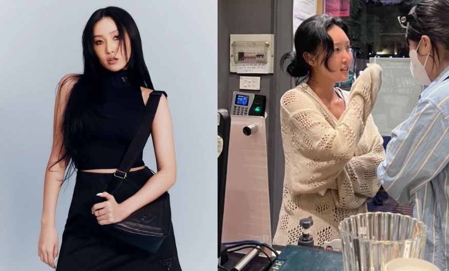 Hwasa (Mamamoo) gây sốt khi xuất hiện tại TP Hồ Chí Minh. Ảnh: twitter