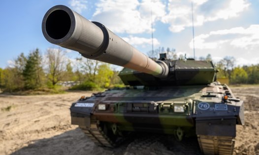 Xe tăng chiến đấu chủ lực Leopard 2 A7V của quân đội Đức. Ảnh: Getty