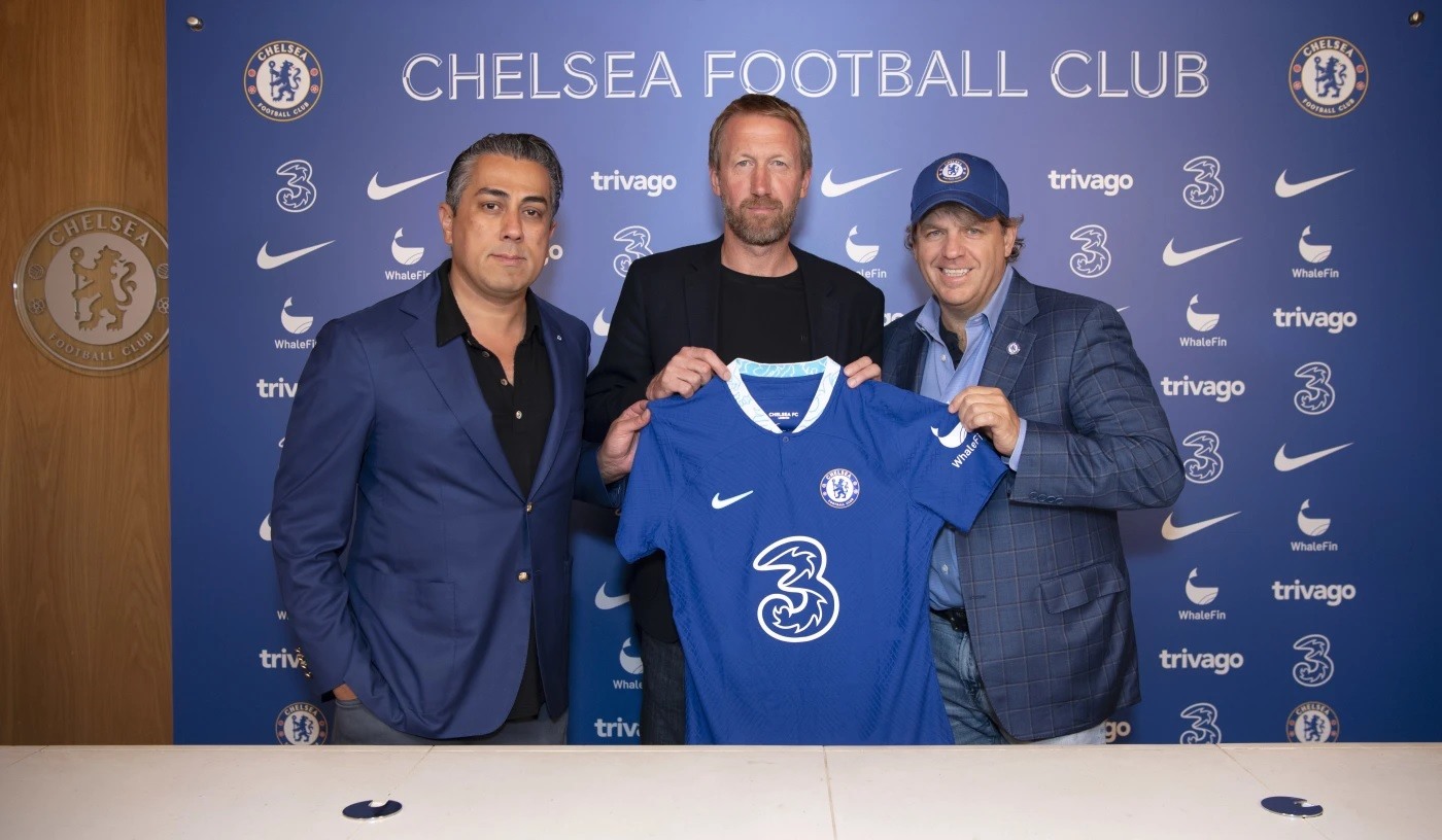 Potter trong ngày ra mắt đội bóng mới. Ảnh: Chelsea FC
