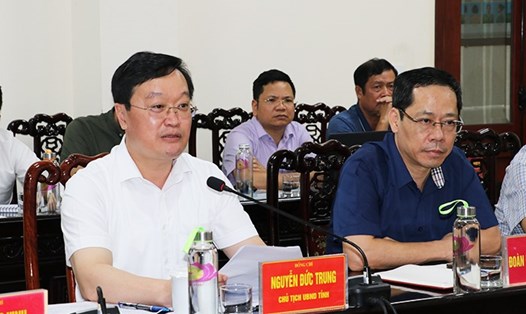 Chủ tịch UBND tỉnh Nghệ An Nguyễn Đức Trung chủ trì phiên tiếp công dân vào ngày 15.7.2022. Ảnh: Phan Quỳnh