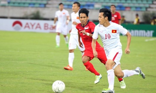 Tuyển Việt Nam sẽ thi đấu với tuyển Singapore tại sân Thống Nhất vào hôm 21.9 tới. Ảnh: VFF