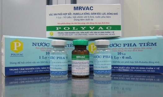 Vaccine sởi do Trung tâm Nghiên cứu sản xuất vaccine và sinh phẩm y tế (POLYVAC) sản xuất.