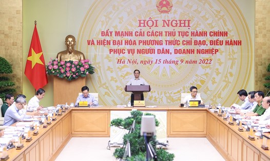 Thủ tướng Chính phủ Phạm Minh Chính chủ trì hội nghị.