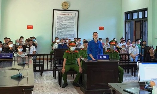 Bị cáo Nguyễn Hữu Ánh tại phiên tòa sơ thẩm.
