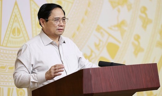 Thủ tướng Phạm Minh Chính chủ trì hội nghị chuyên đề về đẩy mạnh cải cách thủ tục hành chính. Ảnh: Nhật Bắc