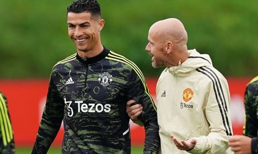 Ronaldo vẫn được Ten Hag tin tưởng.  Ảnh: AFP