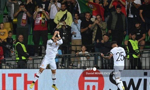 Ronaldo đã ghi bàn trở lại.  Ảnh: AFP