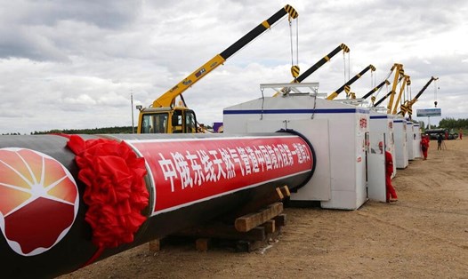 Dự án đường ống dẫn khí Power of Siberia 2 từ Nga sang Trung Quốc dự kiến khởi công vào năm 2024. Ảnh: AP