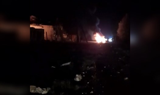 Ukraina tấn công thị trấn Valuyki ở Belgorod, Nga. Ảnh: Telegram