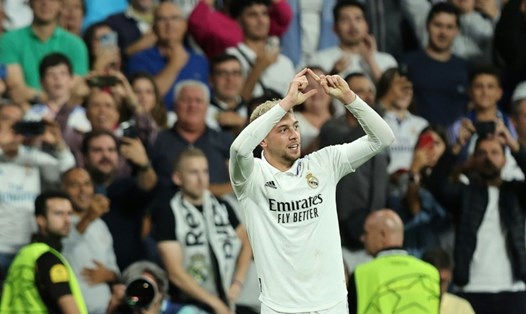 Nỗ lực và không ngừng phát triển, Valverde đang là trụ cột tại Real Madrid. Ảnh: AFP