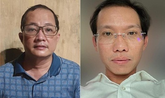 Nguyễn Minh Quân (trái) và Nguyễn Văn Lợi được triệu tập đến toà trong vụ chạy án 60 tỉ đồng. Ảnh: BCA