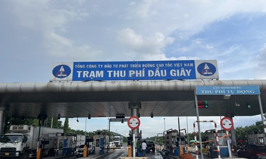 Trạm thu phí tuyến cao tốc TP.HCM - Long Thành - Dầu Giây. Ảnh VEC