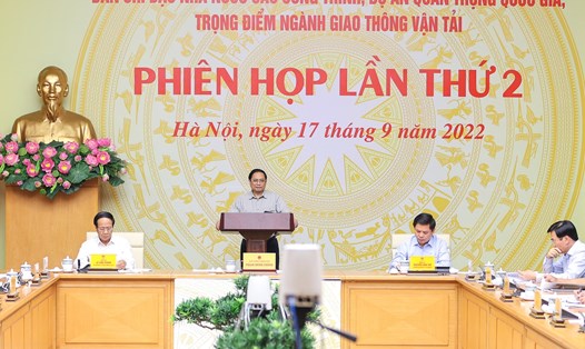 Thủ tướng Phạm Minh Chính chủ trì phiên họp. Ảnh: VPCP