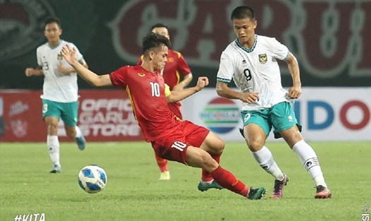 Khuất Văn Khang và nhiều đồng đội U20 Việt Nam từng gặp nhiều đối thủ trong đội hình U20 Indonesia tại giải U19 Đông Nam Á hồi tháng 7. Ảnh: PSSI