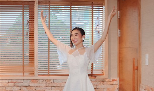 Nguyên Thảo là thí sinh tham gia Hoa hậu Hòa bình Việt Nam 2022. Ảnh: CTCC.