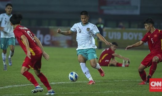 U20 Indonesia bày tỏ quyết tâm cao độ để đánh bại U20 Việt Nam. Ảnh: CNN Indonesia