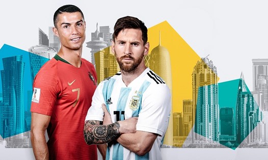 Ronaldo và Messi gần như chắc chắn nói lời giã từ sân chơi World Cup sau ngày hội cuối năm nay. Ảnh: MR
