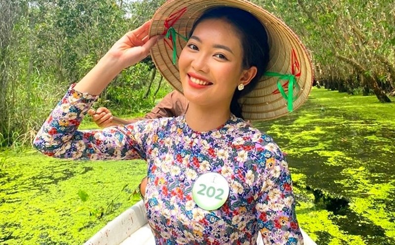 Diễm Trinh là Hoa khôi sông Vàm 2022. Ảnh: NVCC.