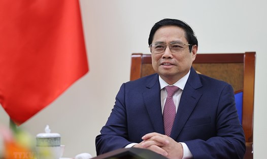 Thủ tướng Phạm Minh Chính đề nghị Trung Quốc tăng cường đầu tư chất lượng cao vào Việt Nam. Ảnh: TTXVN