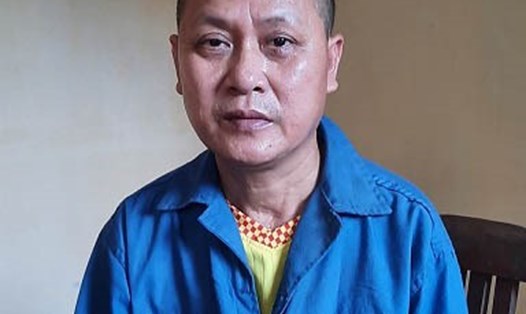 Đối tượng Nguyễn Trung Úy tại cơ quan công an. Ảnh: CA tỉnh Hải Dương.