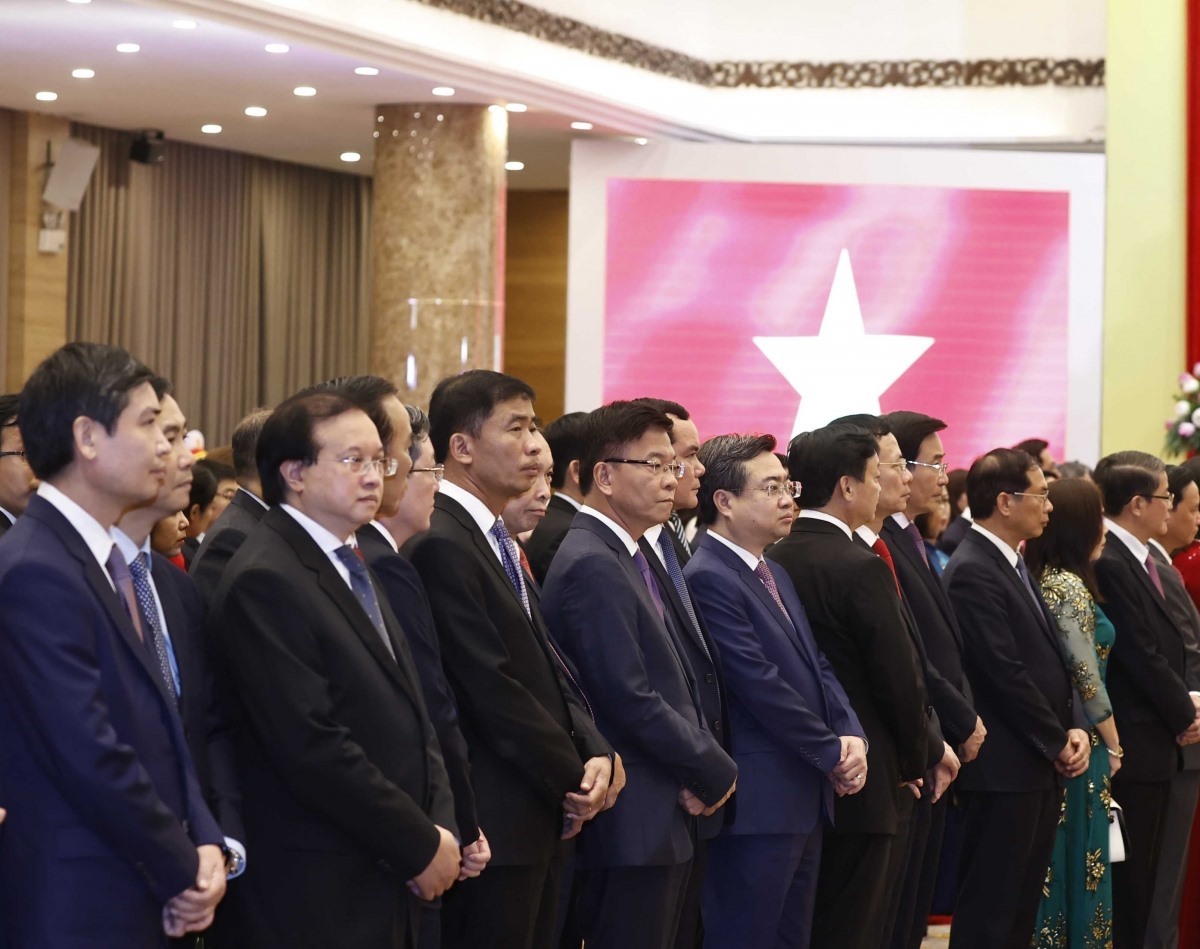 Các đại biểu trong nước và quốc tế tại lễ kỷ niệm 77 năm Quốc khánh Nước CHXHCN Việt Nam. Ảnh: VGP