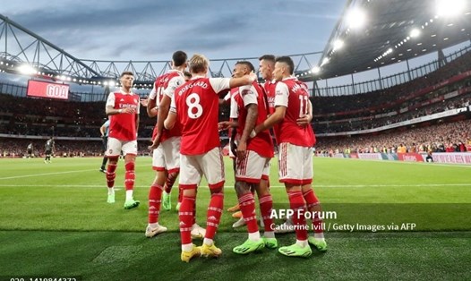 Arsenal có thể nghĩ đến chức vô địch Premier League?  Ảnh: AFP