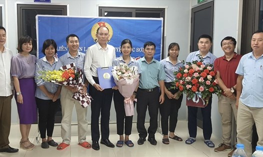 Liên đoàn Lao động huyện Sóc Sơn tổ chức Lễ ra mắt Công đoàn cơ sở Công ty TNHH Tousei Engineering Viet Nam. Ảnh: CĐH