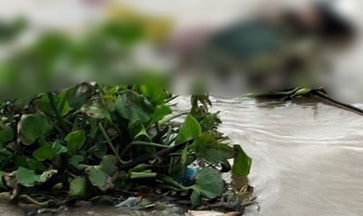 Hiện trường thi thể được phát hiện trôi trên sông kinh xáng Bạc Liêu - Cà Mau. Ảnh: CTV