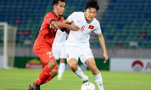 Xuân Trường từng cùng tuyển Việt Nam đánh bại tuyển Singapore 3-0 tại chung kết AYA Bank Cup 2016 ở Myanmar. Ảnh: Nguyễn Đăng
