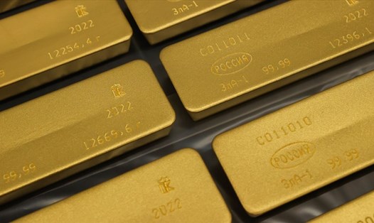 Vàng của Nga được nhập khẩu vào Thụy Sĩ ở mức kỷ lục trong tháng 9 năm nay. Ảnh: AFP