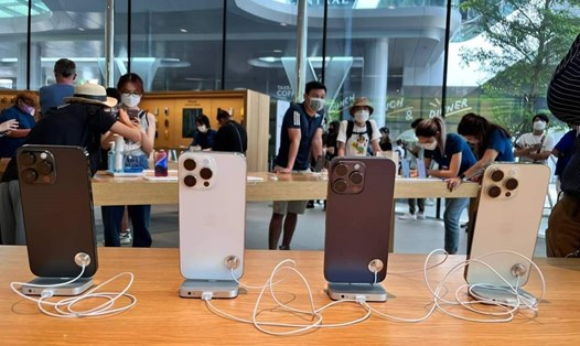iPhone 14 mở bán tại Apple Store ở Thái Lan. Ảnh: FB Nguyễn Midori.