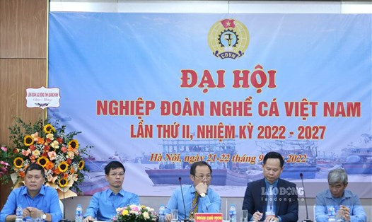 Đại hội Nghiệp đoàn Nghề cá Việt Nam lần thứ II, nhiệm kỳ 2022 - 2027 diễn ra ngày 22.9. Ảnh: Dương Anh