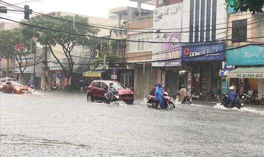 Cảnh báo mưa lớn trên địa bàn Đà Nẵng. Ảnh: TT