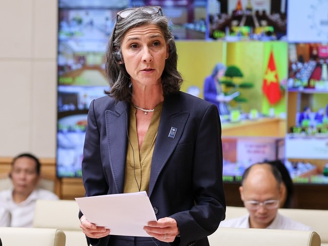 Bà Ramla Khalidi, Trưởng Đại diện Chương trình Phát triển Liên Hợp Quốc tại Việt Nam (UNDP). Ảnh: Nhật Bắc