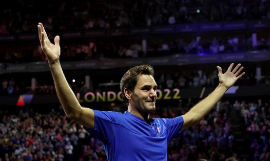 "Tàu tốc hành" Roger Federer chính thức dừng lăn bánh. Ảnh: Laver Cup