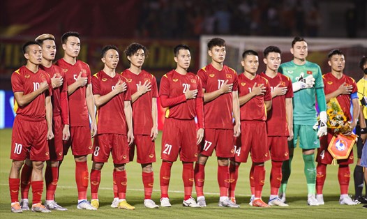 Đội tuyển Việt Nam thăng tiến trên Bảng xếp hạng FIFA. Ảnh: Thanh Vũ