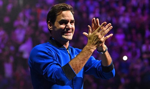 "Tàu tốc hành" Roger Federer đã về đến ga cuối của sự nghiệp. Ảnh: Laver Cup