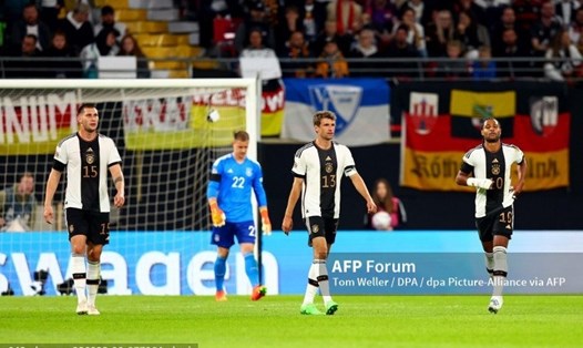 Đội tuyển Đức chỉ xếp thứ 3 tại nhóm 3 vòng bảng Nations League. Ảnh: AFP