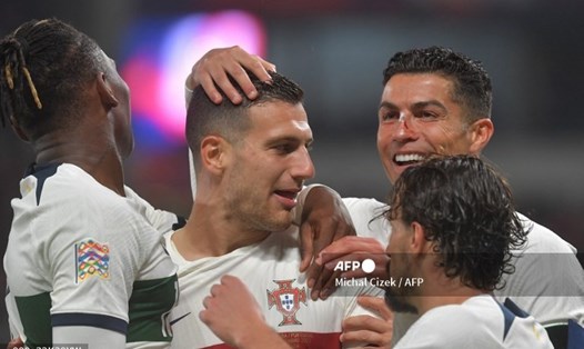 Bồ Đào Nha rộng cửa lọt vào vòng knock-out Nations League 2022-2023.  Ảnh: AFP