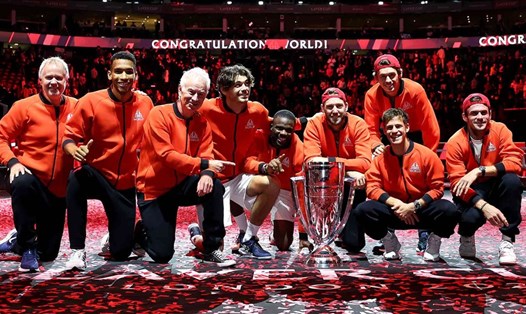 Đội Thế giới đã chấm dứt chuỗi vô địch của Đội Châu Âu tại Laver Cup. Ảnh: ATP