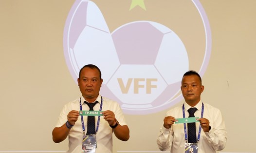 Lễ bốc thăm giải bóng đá Nữ Vô địch U16 Quốc gia 2022. Ảnh: VFF