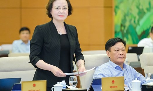 Bộ trưởng Bộ Nội vụ Phạm Thị Thanh Trà. Ảnh: QH